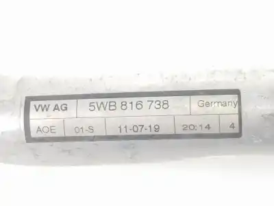 Автозапчасти б/у трубы кондиционирования воздуха за audi q2 (gab, gag) 30 tfsi ссылки oem iam 5wb816738  5wb816738