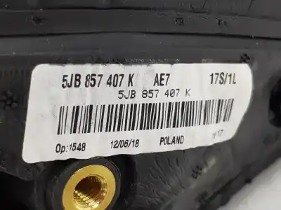 Автозапчастина б/у ліве дзеркало для seat toledo iv (kg3) 1.0 tsi посилання на oem iam 5jb857507e  5jb857507e Автозапчастина б/у ліве дзеркало для seat toledo iv (kg3) 1.0 tsi посилання на oem iam 5jb857507e  5jb857507e