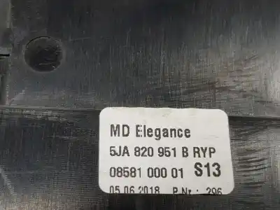 Автозапчастина б/у аератор для seat toledo iv (kg3) 1.0 tsi посилання на oem iam 5ja820951b  5ja820951b