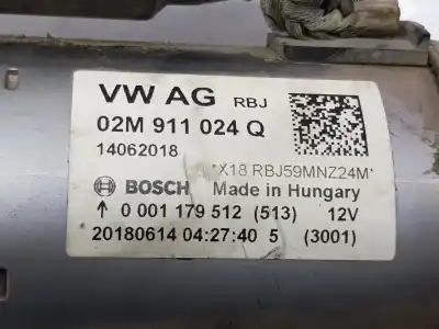Автозапчастина б/у двигун запускається для seat toledo iv (kg3) 1.0 tsi посилання на oem iam 0001179512 Автозапчастина б/у двигун запускається для seat toledo iv (kg3) 1.0 tsi посилання на oem iam 0001179512