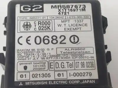 Автозапчастина б/у електронний модуль для mitsubishi montero (v60/v70) 3.2 di-d avance посилання на oem iam mr587673