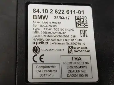 Second-hand car spare part electronic module for bmw serie 2 gran tourer (f46) 216d oem iam references 84102622611  9362848
