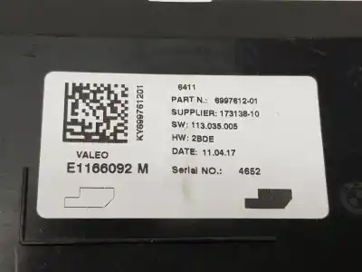 Автозапчастина б/у електронний модуль для bmw serie 2 gran tourer (f46) 216d посилання на oem iam 6997612  64119874189
