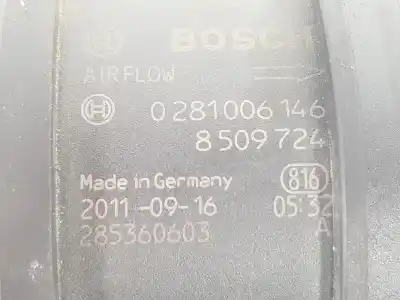 Second-hand car spare part flowmeter for bmw x1 (e84) 2.0 turbodiesel cat oem iam references 0281006146  13628509724