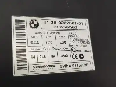 Second-hand car spare part electronic module for bmw x1 (e84) 2.0 turbodiesel cat oem iam references 61359262361  9395657