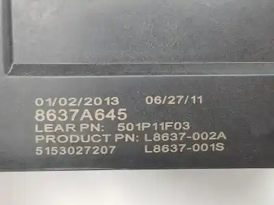 Second-hand car spare part fuse box unit for mitsubishi asx (ga0) desde 06/2010 1.8 di oem iam references 5153027207  8637b540