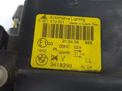 Second-hand car spare part left headlight for bmw x3 (e83) 2.0 d oem iam references 3418399  63123418399