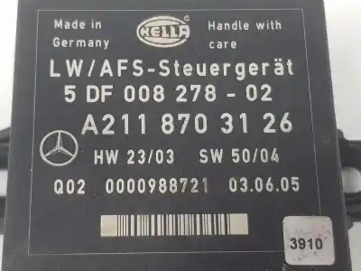 Second-hand car spare part electronic module for clase c clase m 3.0 cdi oem iam references 5df008278  a2118703126