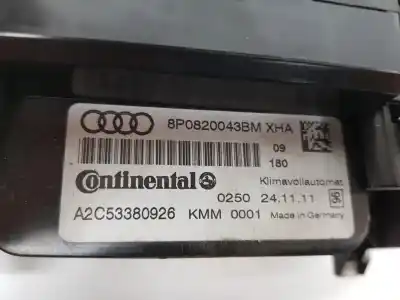 Автозапчастина б/у клімат-контроль для audi a3 (8p) 1.6 tdi ambiente посилання на oem iam 8p0820043bm  8p0820043bm