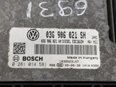 Second-hand car spare part ecu engine control for seat leon (1p1) reference oem iam references 03g906021sh  03g906021sh