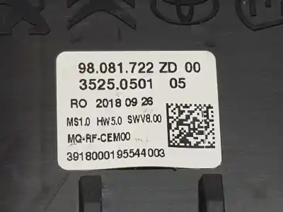 Автозапчасти б/у климат-контроль за citroen jumpy combi 1.6 blue-hdi fap ссылки oem iam 98081722zd