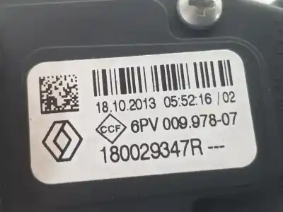 Автозапчасти б/у педальный потенциометр за renault captur i (j5_, h5_) 1.5 dci 90 ссылки oem iam 180029347r  180029347r