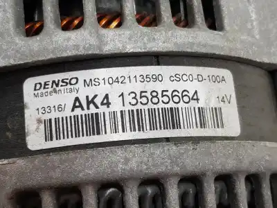 Автозапчасти б/у генератор за opel corsa d (s07) 1.4 (l08 l68) ссылки oem iam ak413585664