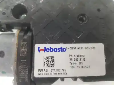 Автозапчастина б/у електричний двиг на дах для cupra leon 1.5 16v tsi act посилання на oem iam 5ta877795  5ta877795