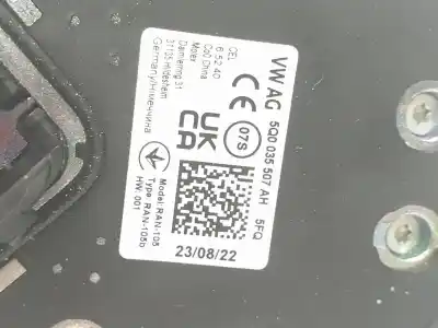 Автозапчастина б/у антена для seat ateca (kh7, khp) 2.0 tdi посилання на oem iam 5q0035507ah  5q0035507ah