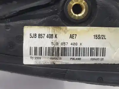 Автозапчастина б/у правий задний огляд для seat toledo iv (kg3) 1.6 tdi посилання на oem iam 5jb857408k  5jb857508e Автозапчастина б/у правий задний огляд для seat toledo iv (kg3) 1.6 tdi посилання на oem iam 5jb857408k  5jb857508e