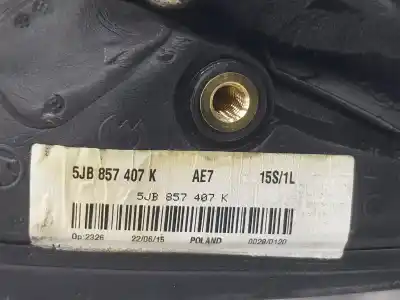 Автозапчастина б/у ліве дзеркало для seat toledo iv (kg3) 1.6 tdi посилання на oem iam 5jb857407k  5jb857507e