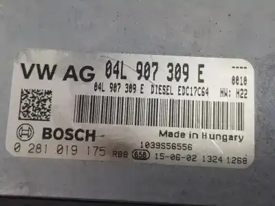 Автозапчастина б/у ебу контролер двигуна для seat toledo iv (kg3) 1.6 tdi посилання на oem iam 04l907309e  04b997027l Автозапчастина б/у ебу контролер двигуна для seat toledo iv (kg3) 1.6 tdi посилання на oem iam 04l907309e  04b997027l