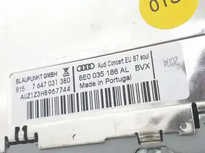 Second-hand car spare part audio system / radio cd for audi a4 b7 avant (8ed) 2.0 tdi 16v oem iam references 8e0035186al  8e0035186al
