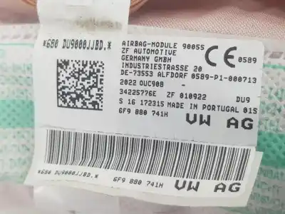 Автозапчасти б/у подушка безопасности передняя левая шторка безопасности за seat arona 1.0 tsi ссылки oem iam 6f9880741h  6f9880741j