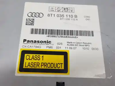 Автозапчастина б/у аудіо система / радіо cd для audi a5 (8t3) 2.7 tdi посилання на oem iam 8t1035110b  8t1035110b