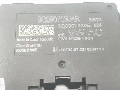 Second-hand car spare part electronic module for seat arona 1.0 tsi oem iam references 3q0907530ar  3q0907530ar