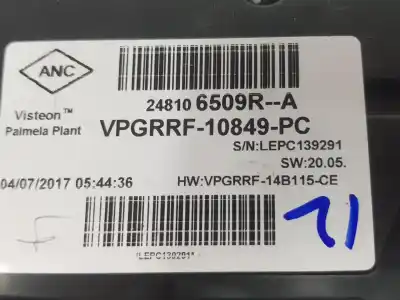 Second-hand car spare part dashboard for renault captur i (j5_, h5_) 0.9 tce 90 oem iam references 248106509r  248106509r