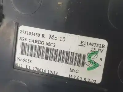 Автозапчастина б/у клімат-контроль для renault captur i (j5_, h5_) 0.9 tce 90 посилання на oem iam 275105430r  275105430r