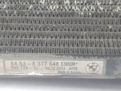 Second-hand car spare part air conditioning condenser / radiator for bmw 3 (e46) 320 d oem iam references 64538377648