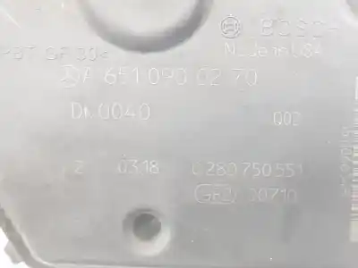 Peça sobressalente para automóvel em segunda mão borboleta de admissão por clase c clase e lim. 2.1 cdi referências oem iam a6510900270  a6510900470