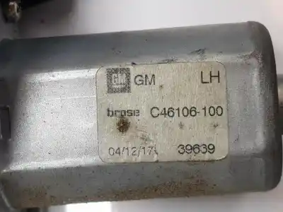 Second-hand car spare part driver left window regulator for opel astra k (b16) 1.6 cdti (68) oem iam references 13406673