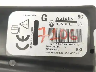 Автозапчастина б/у передня ліва бічна подушка безпеки для renault captur i (j5_, h5_) 0.9 tce 90 посилання на oem iam 985h16834r  985h16834r