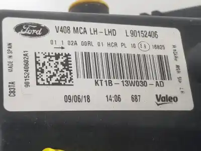 Автозапчастина б/у ліва фара для ford transit connect v408 furgoneta/monovolumen 1.5 tdci посилання на oem iam kt1b13w030ad  2278796 Автозапчастина б/у ліва фара для ford transit connect v408 furgoneta/monovolumen 1.5 tdci посилання на oem iam kt1b13w030ad  2278796