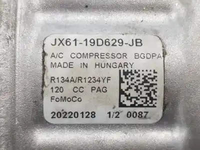 Second-hand car spare part air conditioning compressor for ford transit connect furgon 200 l1 trend oem iam references jx6119d629jb