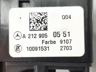 Second-hand car spare part headlights switch for clase c clase c lim. 2.1 cdi oem iam references a2129050551  a2129050551