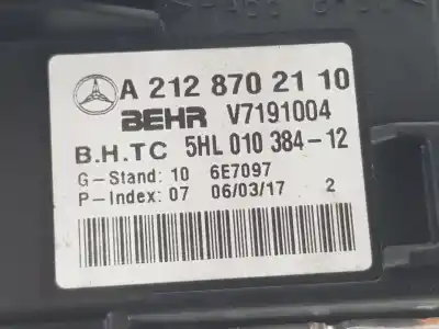 Автозапчастина б/у стійкість на нагревання для mercedes-benz clase e (w212) lim. 2.1 cdi cat посилання на oem iam a2128702110  a2128702110