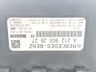 Автозапчасти б/у блок реле/предохранителей за mercedes-benz clase e (w212) lim. 2.1 cdi cat ссылки oem iam a2129002627  a2129002627