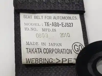 Автозапчастина б/у центральний задній ремін безпеки для honda accord viii (cu) 2.2 i-dtec (cu3) посилання на oem iam tkab0ej527  82450tl0g12