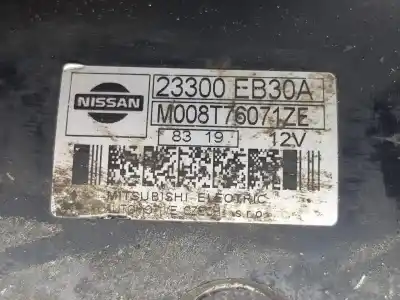Second-hand car spare part starter motor for nissan navara pick-up (d40m) 2.5 dci diesel cat oem iam references 23300eb30a  23300eb30a