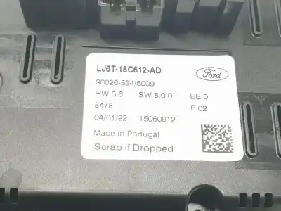 Автозапчасти б/у климат-контроль за ford kuga iii (dfk) 1.5 ecoboost ссылки oem iam lj6t18c612ad  2534657