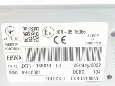 Автозапчасти б/у gps-навигационная система за ford kuga iii (dfk) 1.5 ecoboost ссылки oem iam jx7118k810lu  2628154