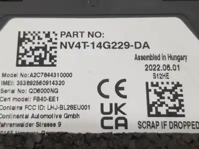 Автозапчастина б/у електронний модуль для ford kuga iii (dfk) 1.5 ecoboost посилання на oem iam nv4t14g229da  nv4t14g229da