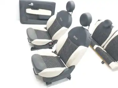 Second-hand car spare part complete seat set for fiat nuova 500 1.2 oem iam references   