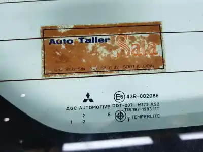 Автозапчастина б/у заднє скло для mitsubishi l 200 (ka0/kb0) 2.5 di-d cat посилання на oem iam mn117500  mn117500