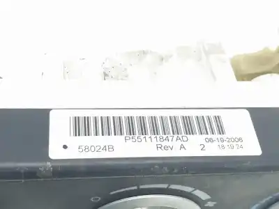 Peça sobressalente para automóvel em segunda mão comando de sofagem (chauffage / ar condicionado) por dodge caliber 2.0 16v crd referências oem iam 55111847ad  55111847ad