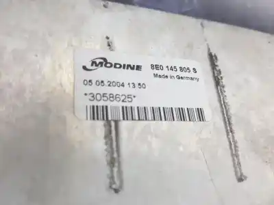 Peça sobressalente para automóvel em segunda mão intercooler por audi a4 b6 (8e2) 1.9 tdi referências oem iam 8e0145805s  8e0145805s
