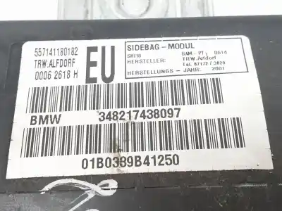 Second-hand car spare part right side airbag for bmw 3 (e46) 320 d oem iam references 348217438097  7037230