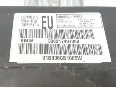 Peça sobressalente para automóvel em segunda mão airbag do lado esquerdo por bmw 3 (e46) 320 d referências oem iam 308217437090  72127037229