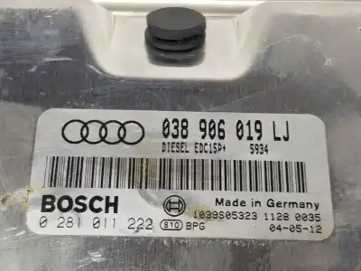 Автозапчасти б/у блок управления двигателем за audi a4 b6 (8e2) 1.9 tdi ссылки oem iam 038906019lj  038906019lj