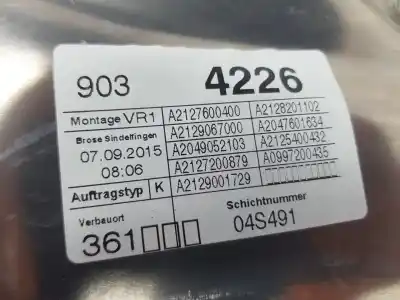 Автозапчастина б/у регулятор переднього правого скла для mercedes-benz clase e (w212) lim. 2.1 cdi cat посилання на oem iam a2127230414  a2127201679